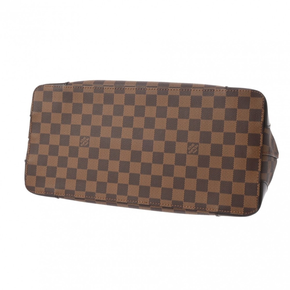 LOUIS VUITTON Damier Hampstead MM Tote Bag Brown N51204 Canvas Handbag - Picture 5 of 13